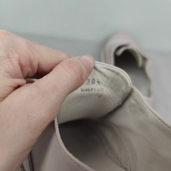 Tod's Sneaker Espadrilles Womens 39.5 Pink Leather Slip On Preppy Designer - Picture 9 of 11